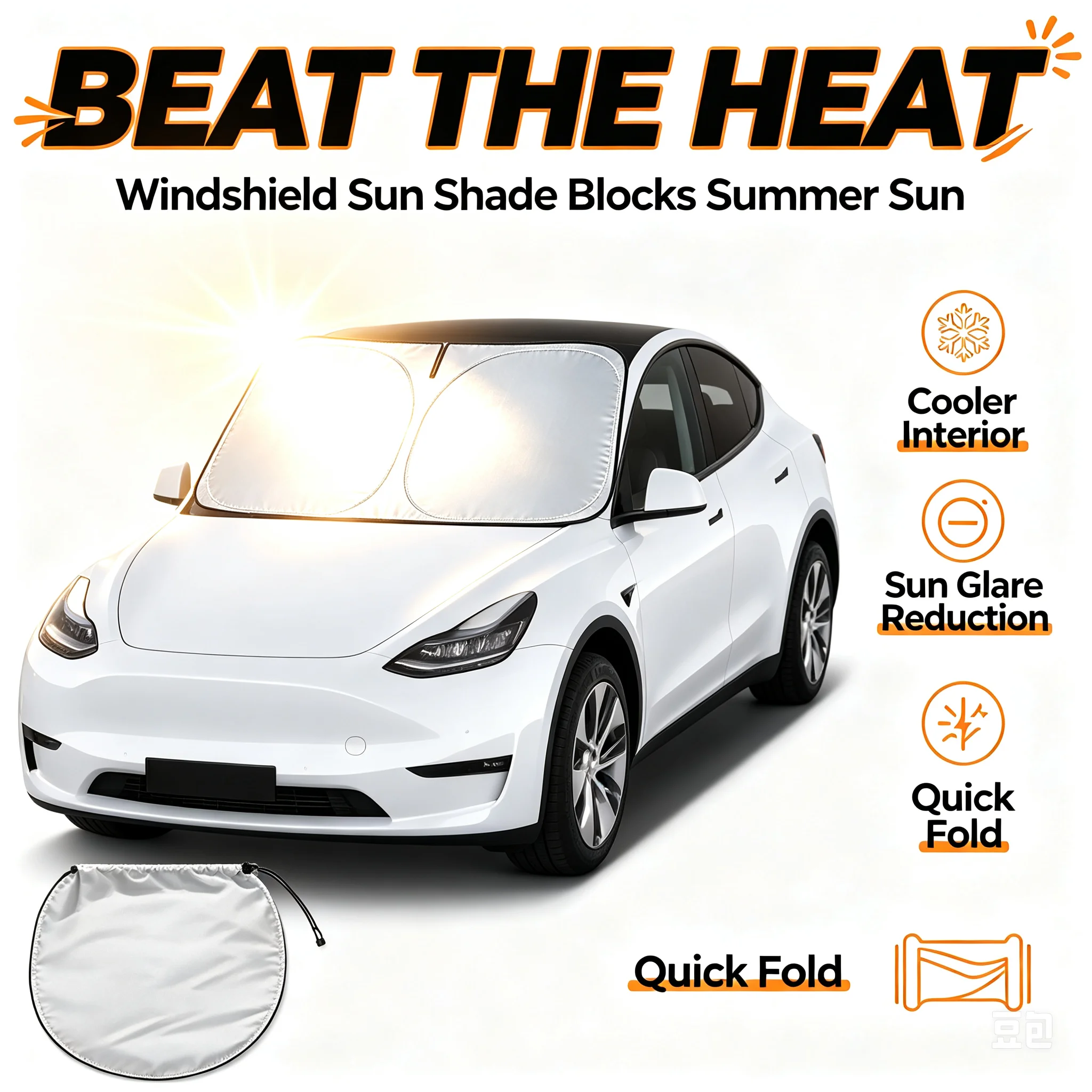 Windshield Sun Shade - Pare-soleil de voiture, pare-brise, isolation thermique,