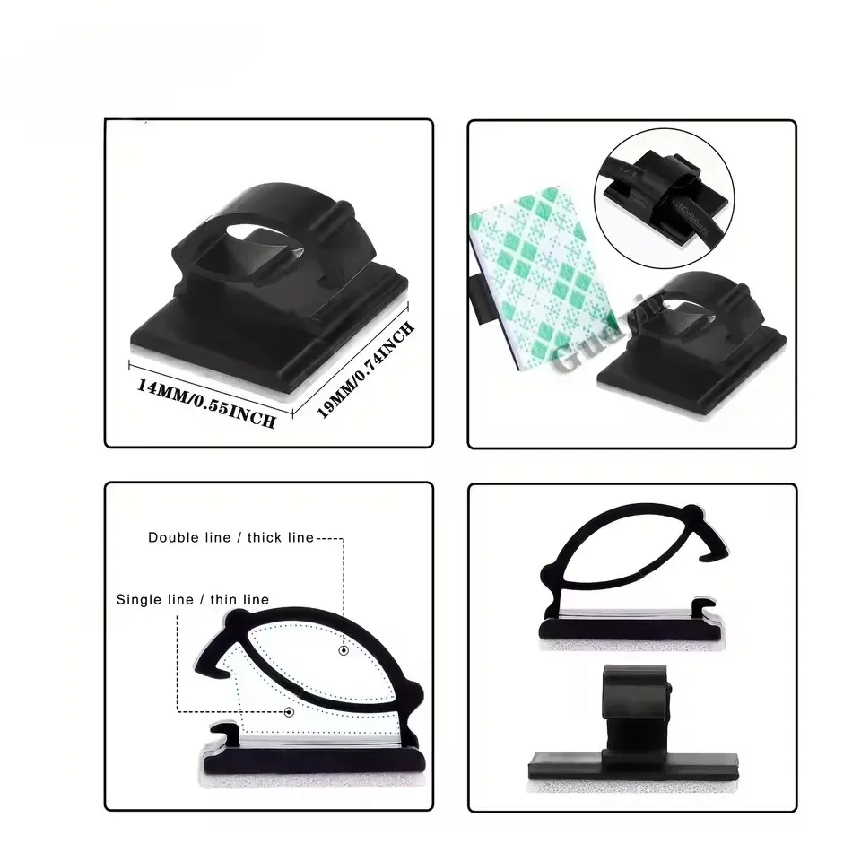Attache adhésive pour câble de - Car Cable Organizer avis et prix
