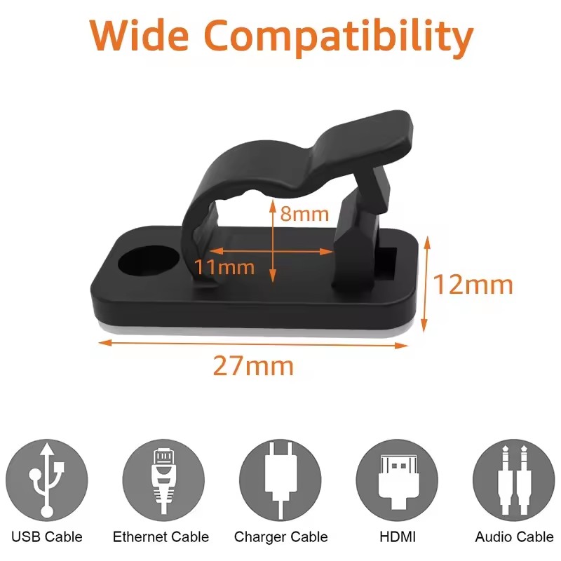 Pinces adhésives pour câbles,  - Car Cable Organizer avis et prix